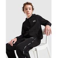 EA7 Emporio Armani Tape Full Zip Hoodie Junior - Black