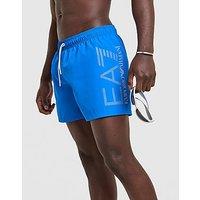 EA7 Emporio Armani Side Logo Swim Shorts - Blue - Mens