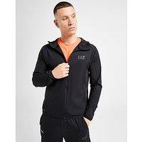 EA7 Emporio Armani Interlock Vigor Full Zip Hoodie - Black - Mens
