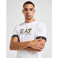 EA7 Emporio Armani Tape Large Logo T-Shirt - White - Mens