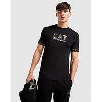EA7 Emporio Armani Tape Large Logo T-Shirt - Black - Mens