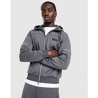 EA7 Emporio Armani Natural VENTUS7 Full Zip Hoodie - Grey - Mens