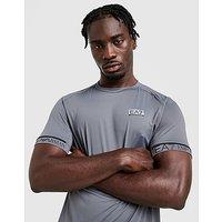EA7 Emporio Armani Tape Sleeve Poly T-Shirt - Grey - Mens