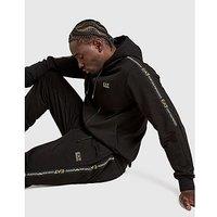EA7 Emporio Armani Tape Full Zip Hoodie - Black - Mens