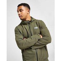 EA7 Emporio Armani Reflective Woven Full Zip Hoodie - Green - Mens
