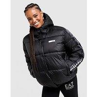 EA7 Emporio Armani Ventus Tape Padded Jacket - Black - Womens