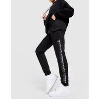 EA7 Emporio Armani Ventus Tape Cargo Track Pants - Black - Womens