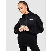 EA7 Emporio Armani Ventus Tape 1/4 Zip Hoodie - Black - Womens