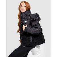 EA7 Emporio Armani Teddy Panel Padded Jacket - Black - Womens