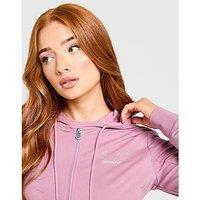 EA7 Emporio Armani Slim Diamante Full Zip Hoodie - Purple - Womens