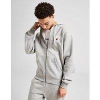 Champion Back Logo Zip Through Hoodie - Grey - Mens