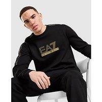 EA7 Emporio Armani Tape Crew Sweatshirt - Black - Mens