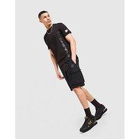 EA7 Emporio Armani Badge Woven Cargo Shorts - Black - Mens