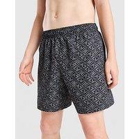EA7 Emporio Armani Graphic Monogram Swim Shorts Junior - Black - Kids