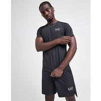 EA7 Emporio Armani Poly T-Shirt/Shorts Set - black - Mens