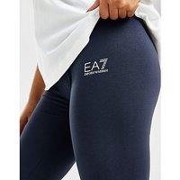 EA7 Emporio Armani Logo Leggings - Navy - Womens