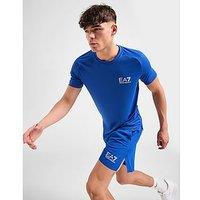 EA7 Emporio Armani Tennis Eagle Poly T-Shirt - blue - Mens