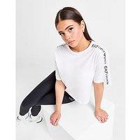 EA7 Emporio Armani Logo Crop T-Shirt - White - Womens