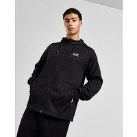 EA7 Emporio Armani Ventus 7 Reflective Full Zip Hoodie - Black - Mens