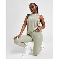 EA7 Emporio Armani High Waist Poly Leggings - Khaki - Womens