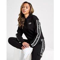 EA7 Emporio Armani VENTUS Tape Overhead Hoodie - Black - Womens
