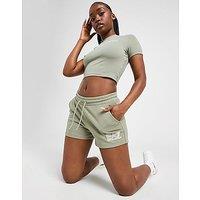 EA7 Emporio Armani Shine Logo Shorts - Khaki - Womens