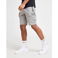 EA7 Emporio Armani Woven Tech Cargo Shorts - Grey - Mens