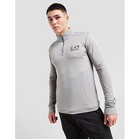 EA7 Emporio Armani 1/2 Zip Tech Top - Grey - Mens