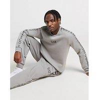 EA7 Emporio Armani Central Tape Crew Tracksuit - Grey - Mens