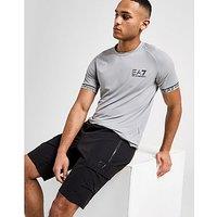 EA7 Emporio Armani Poly Tech T-Shirt - Grey - Mens