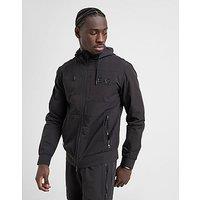 EA7 Emporio Armani Woven Tech Full Zip Hoodie - black - Mens
