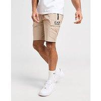 EA7 Emporio Armani Woven Tech Cargo Shorts - Stone - Mens