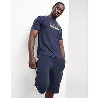 EA7 Emporio Armani Tape Large Logo T-Shirt - Navy - Mens
