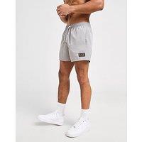 EA7 Emporio Armani Gold Badge Swim Shorts - Grey - Mens