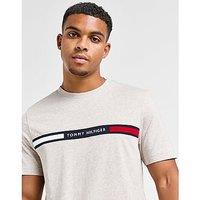 Tommy Hilfiger Chest Flag T-Shirt - Grey - Mens