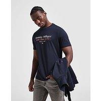 Tommy Hilfiger Stacked T-Shirt - Navy - Mens