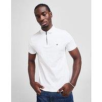 Tommy Hilfiger Zipped Polo Shirt - White - Mens