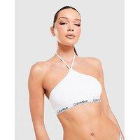 Calvin Klein Underwear Icon Cotton Halter Bralette - White - Womens