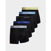 Calvin Klein Underwear 5-Pack Icon Trunks - Black