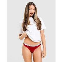 Calvin Klein Underwear 3-Pack Thongs - Red - Womens