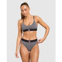 Calvin Klein Underwear CK Graphic All Over Print Bralette - Black - Womens
