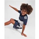 adidas Originals Colour Block T-Shirt/Shorts Set Children - Blue