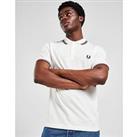 Fred Perry Twin Tipped Polo Shirt - White - Mens