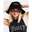 JUICY COUTURE Velour Bucket Hat - Black