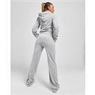 JUICY COUTURE Diamante Velour Track Pants - Grey - Womens