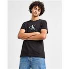 Calvin Klein Centre CK Logo T-Shirt - Black - Mens