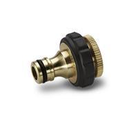 Karcher - Brass tap connector 3/4" thread with 1/2" thread reducer