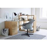 Fnon Reversible Desk with Bookcase