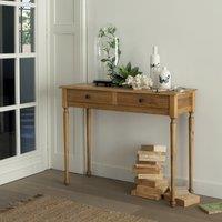 Console Solid Pine 2-Drawer Sideboard