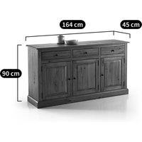 Authentic Style Solid Pine Sideboard